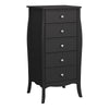Baroque 5 Drw Narrow Black