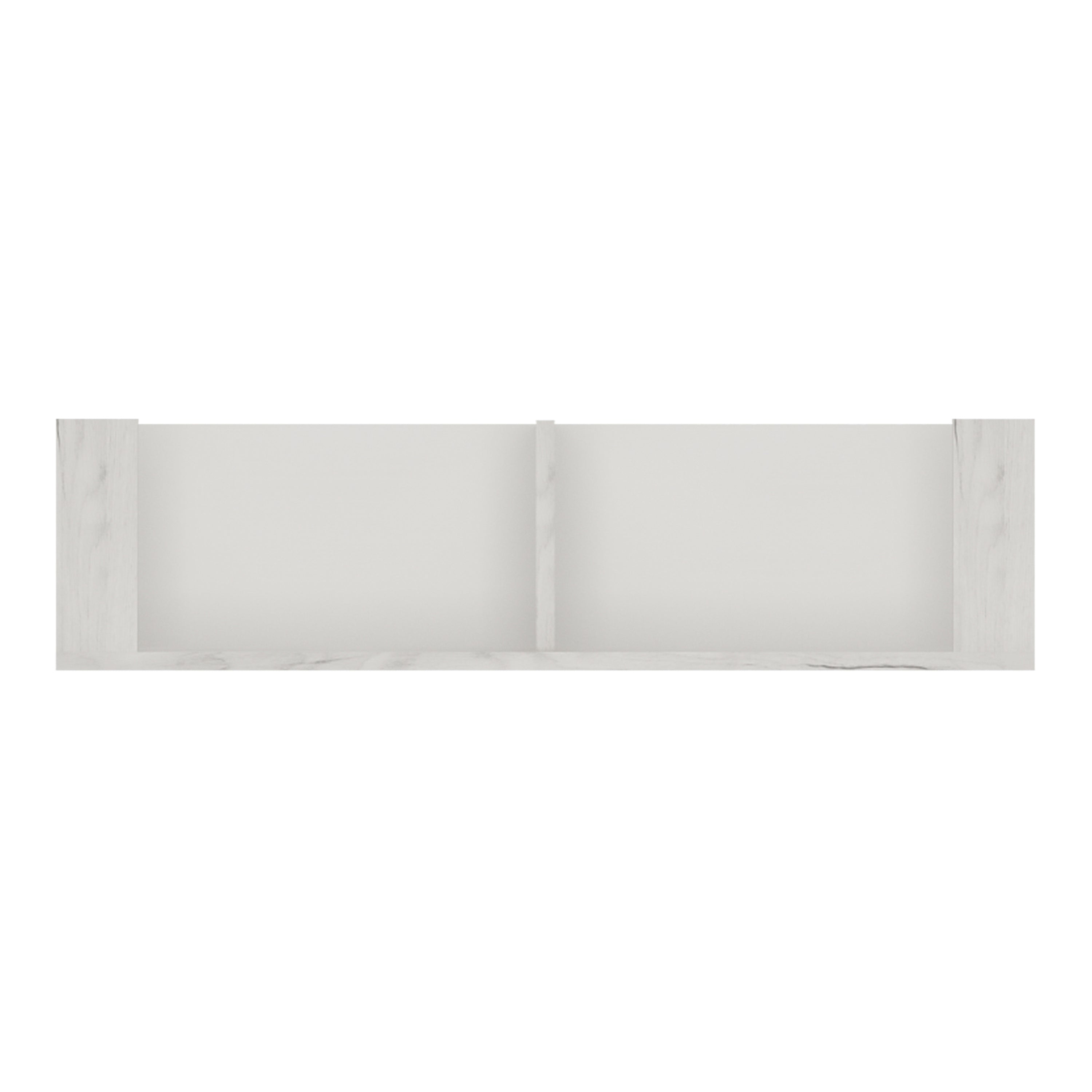 Angel 84cm Wall Shelf in White Craft Oak