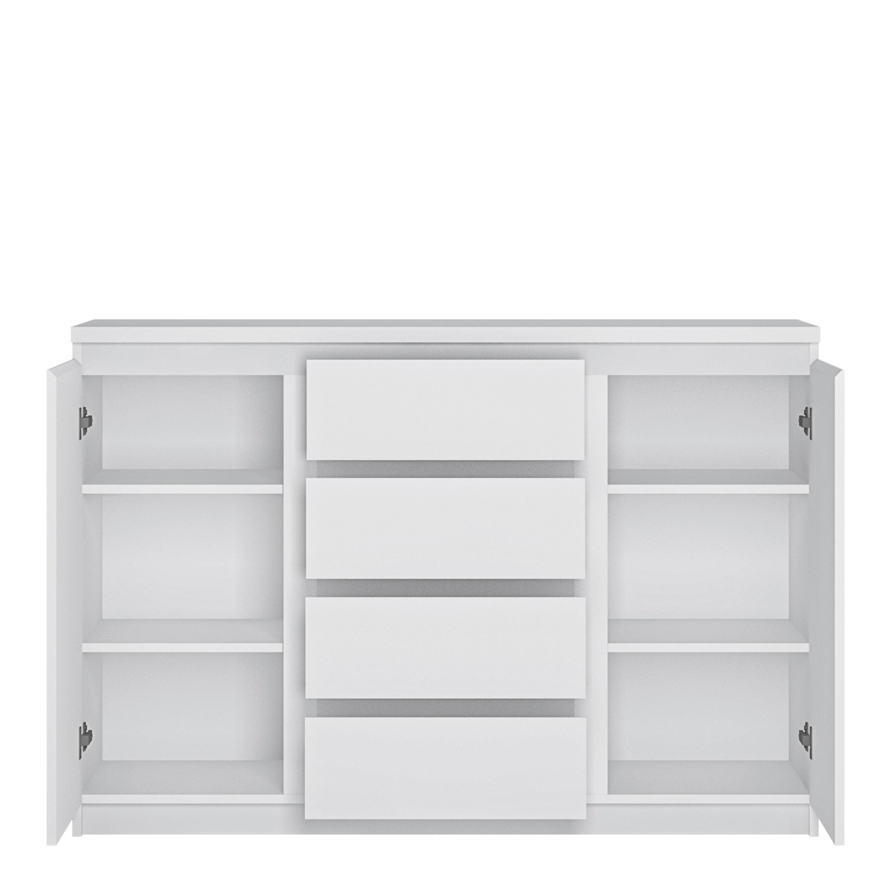 Fribo 2 door 4 drawer sideboard in White