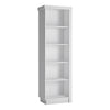 Lyon Bookcase (LH) in White and High Gloss