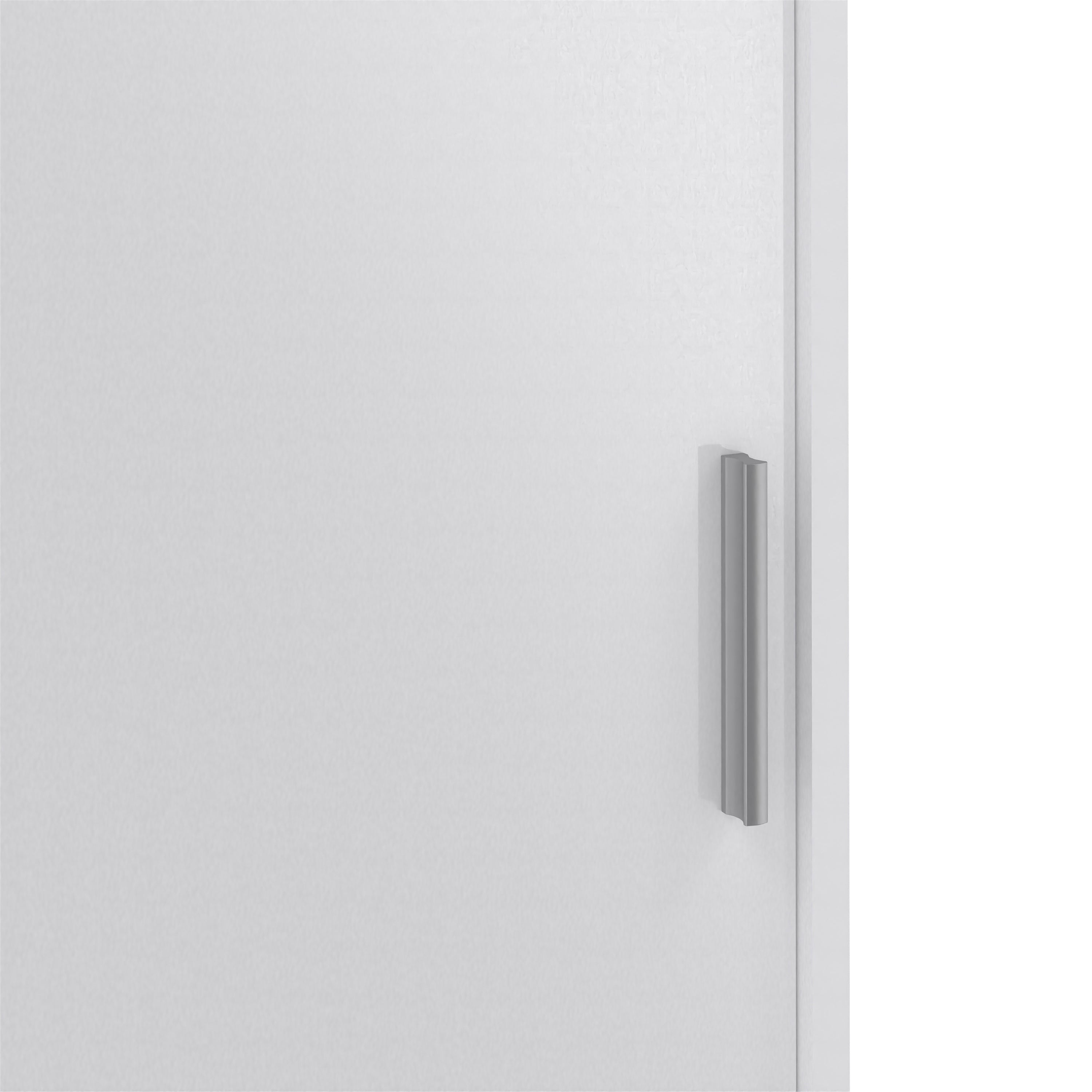 Naia Wardrobe with 1 Sliding door + 1 door + 3 drawers in White High Gloss