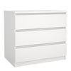 Naia Chest of 3 Drawers in White