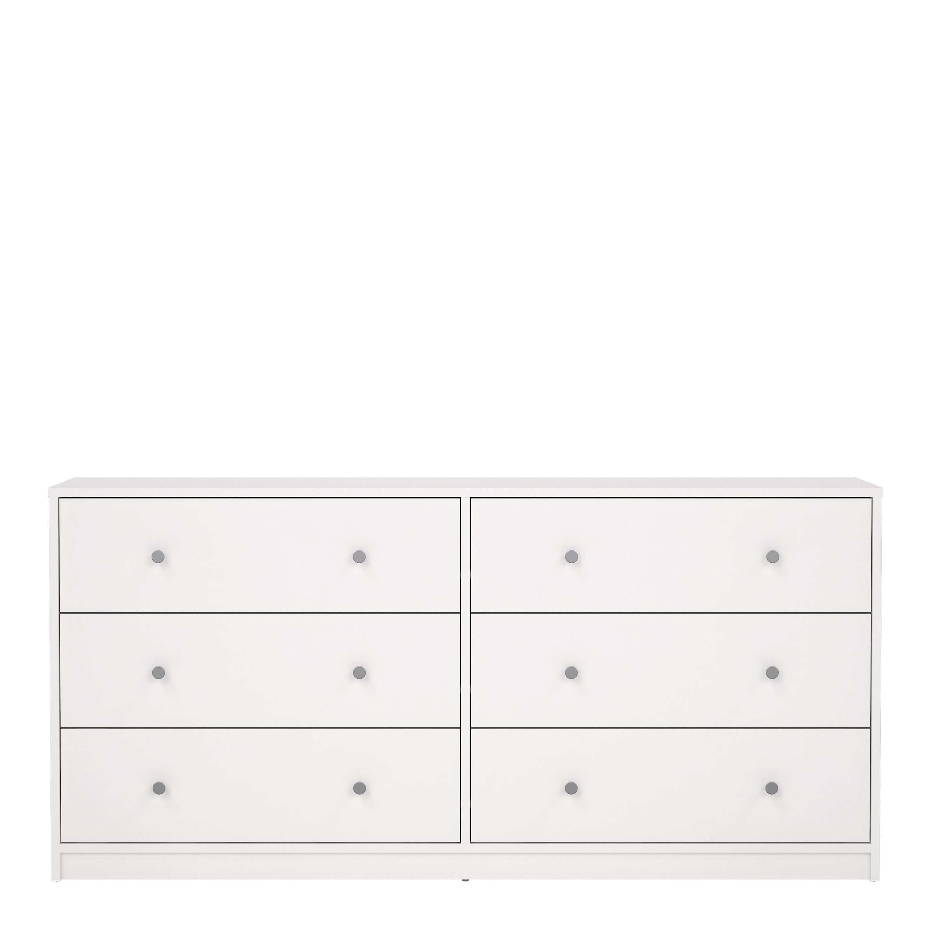 May Chest of 6 Drawers (3+3) in White