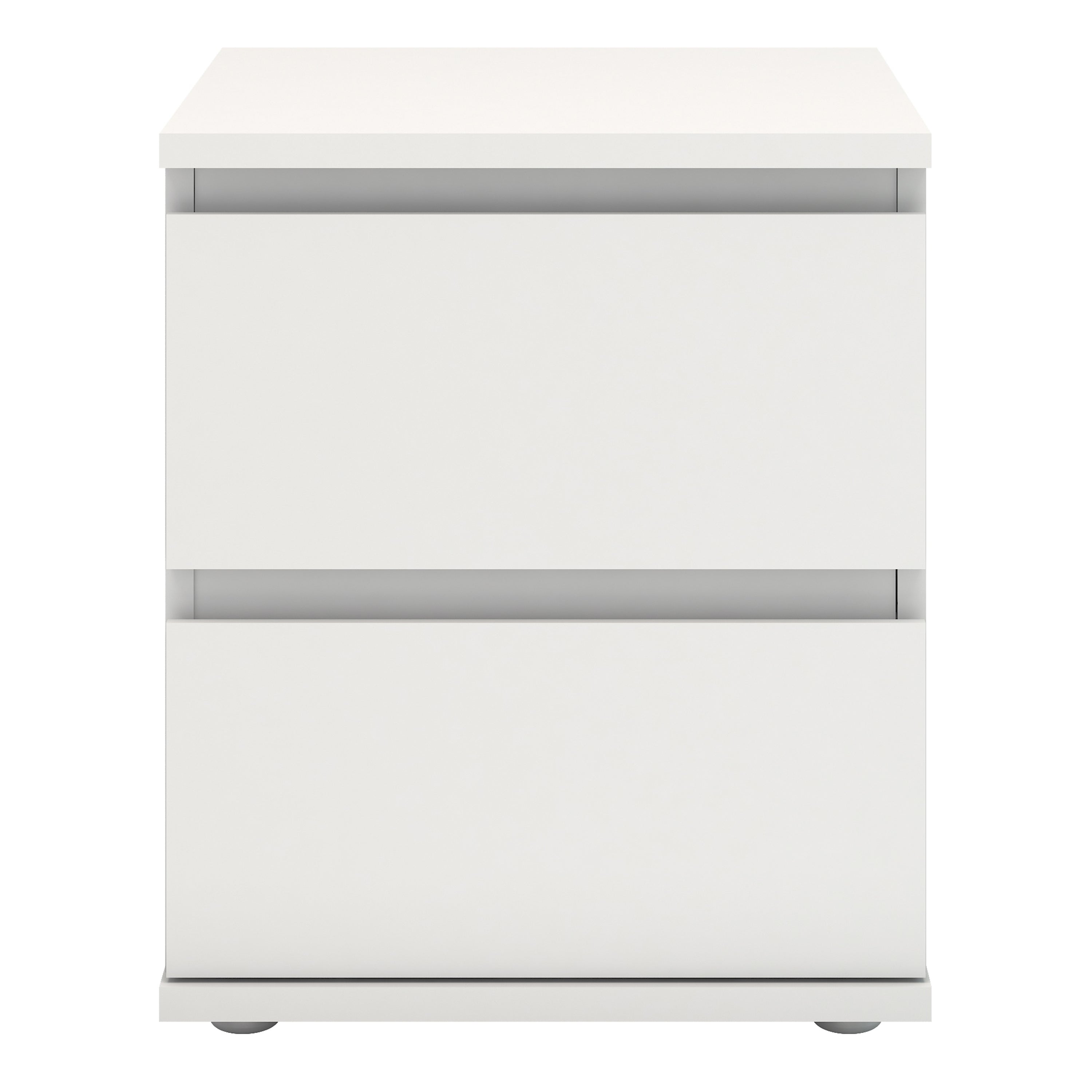 Nova Bedside 2 Drawer in White