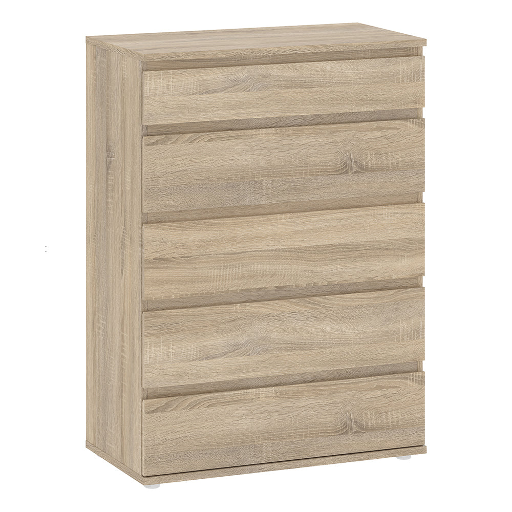 Nova Chest of 5 Drawers in Oak