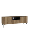 Kendall TV-Unit with 2 Doors + 1 Drawer Oak and Black