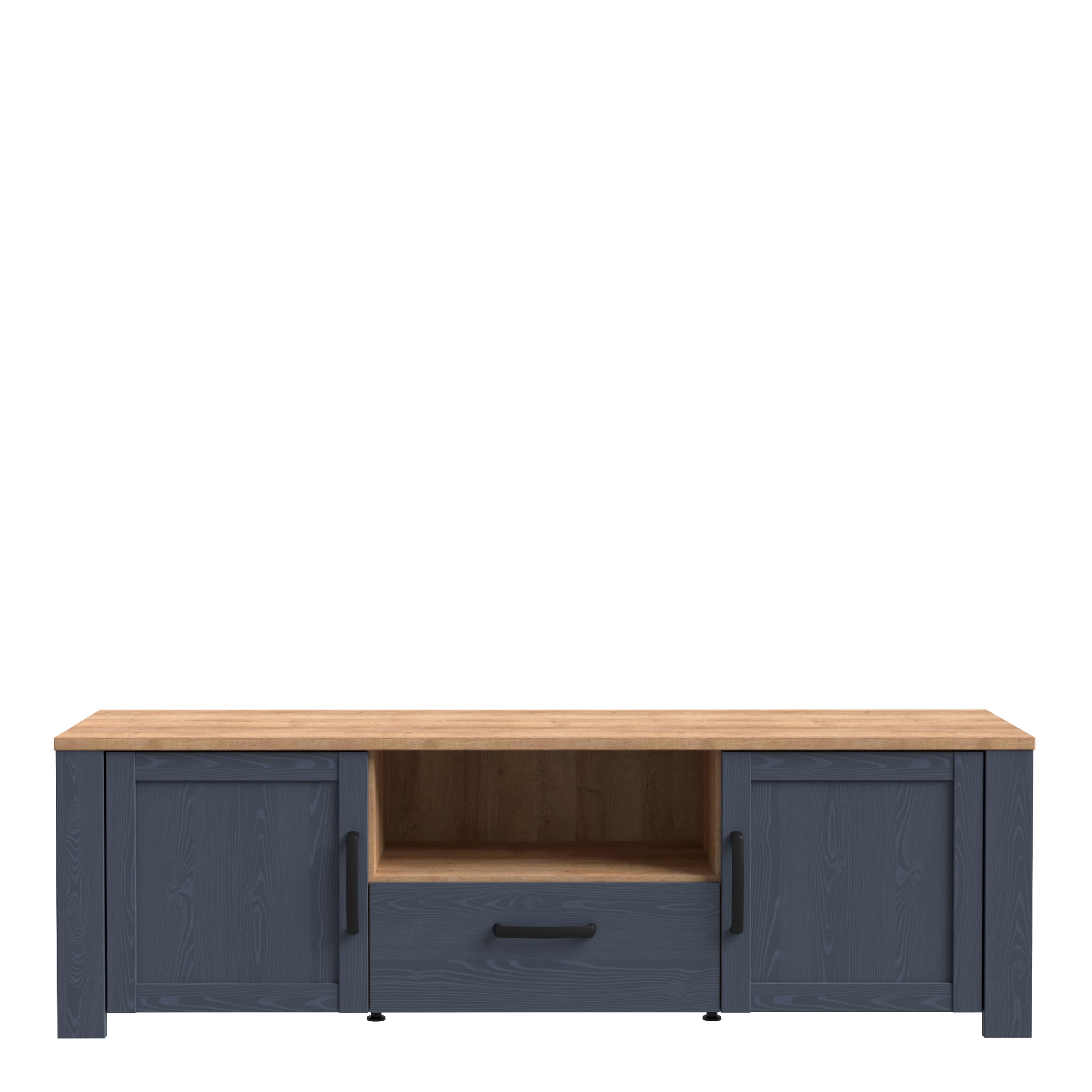 Bohol TV Unit in Riviera Oak/Navy