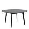 Roxby Round Dining Table in Black 140x76cm
