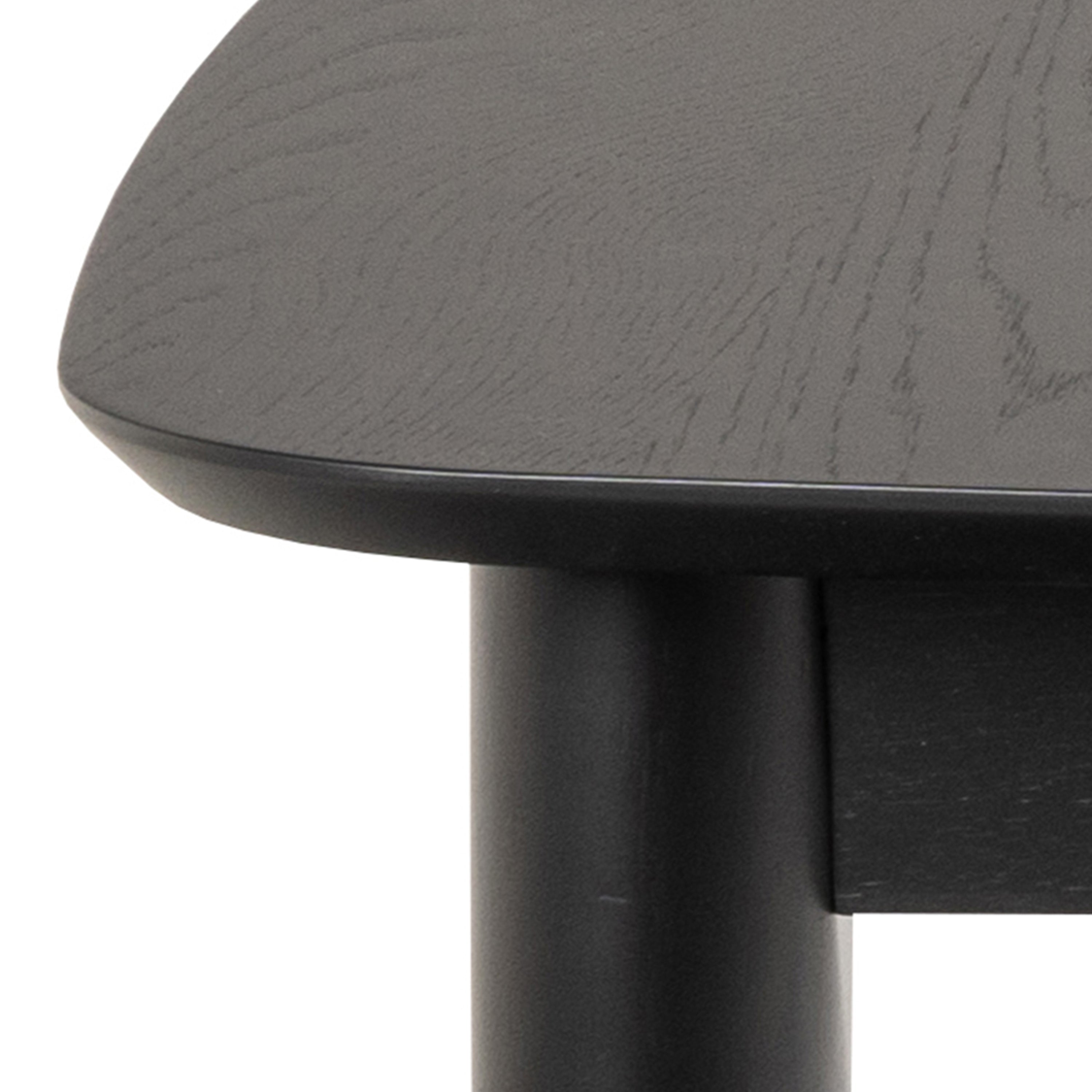 Montreux Rectangular Extending Dining Table in Black 180-219 cm