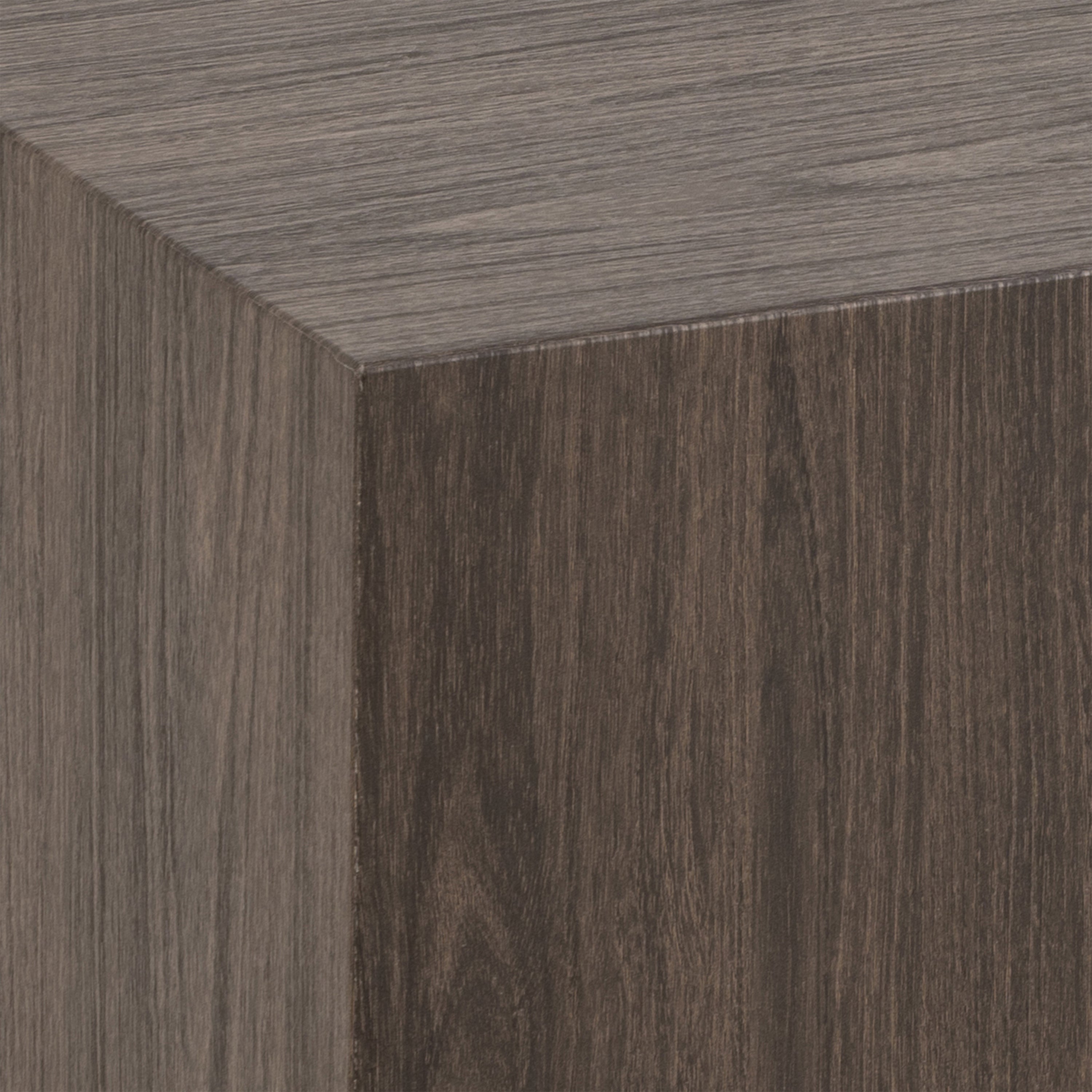 Dice Square Coffee Table Set in Smoked Ash