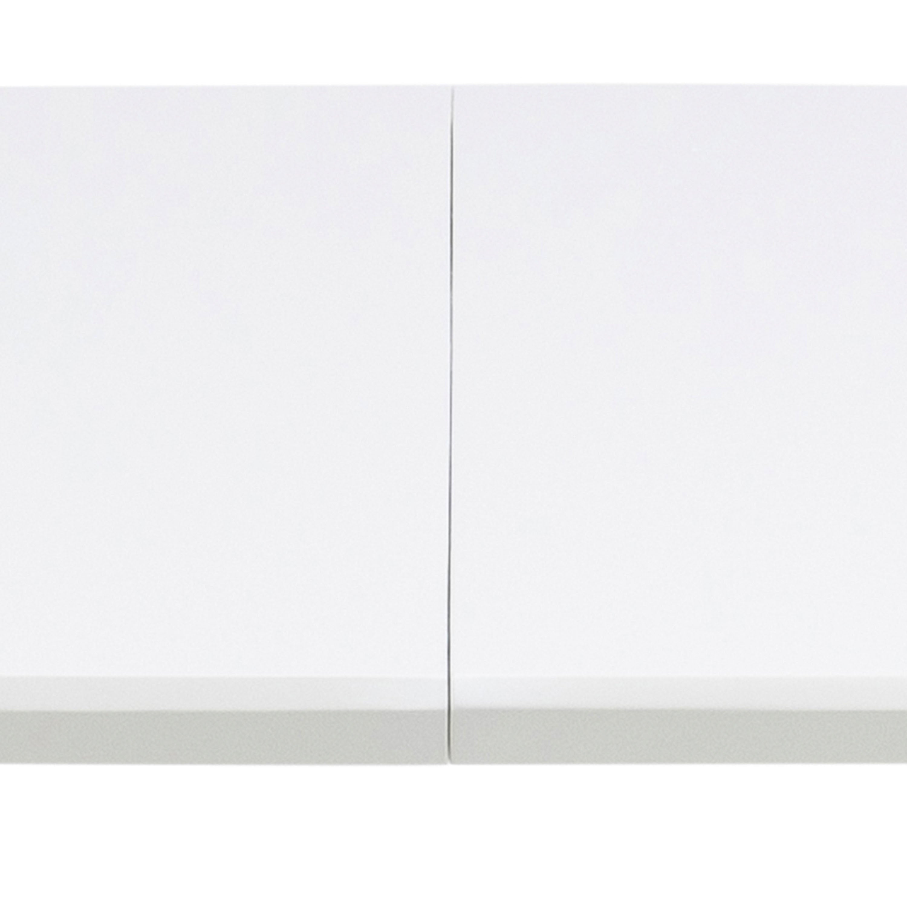 Belina Oval Dining Table in White & Oak