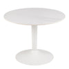 Malta Ceramic Round Coffee Table in White 60x45cm
