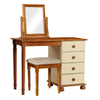 Copenhagen Single Dressing Table in Cream/Pine