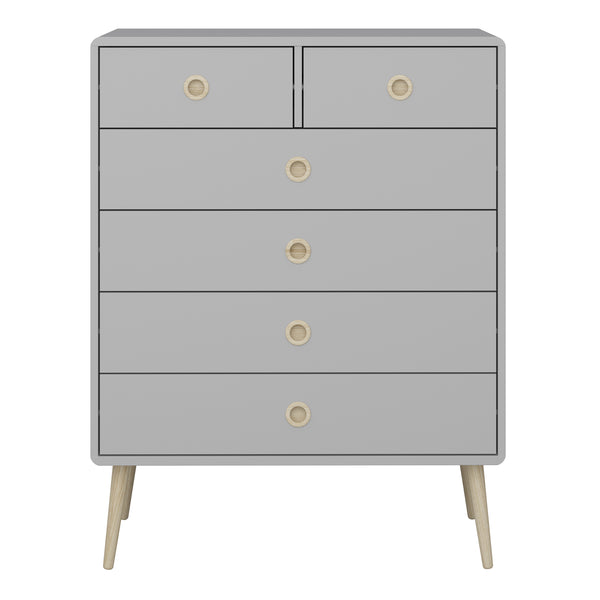 Softline 2 + 4 Chest Grey