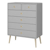 Softline 2 + 4 Chest Grey