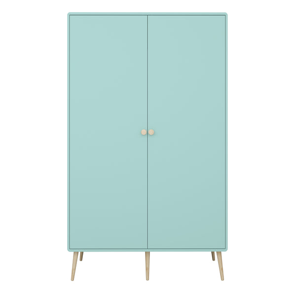 Gaia Wardrobe 2 Doors in Cool Mint
