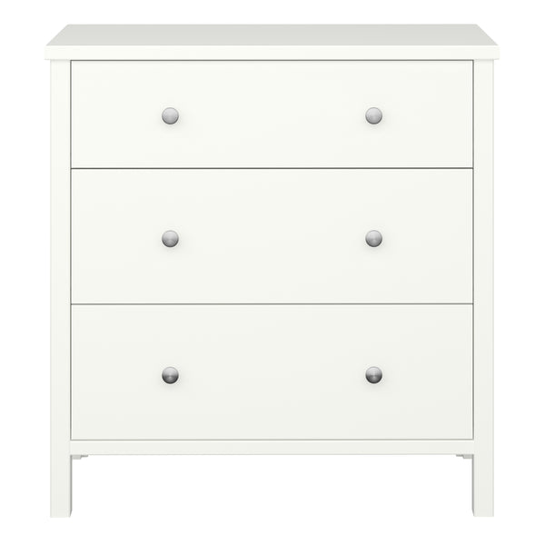 Tromso 3 Drawer Chest Off White