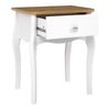 Baroque Nightstand Pure White Iced Coffee Lacquer