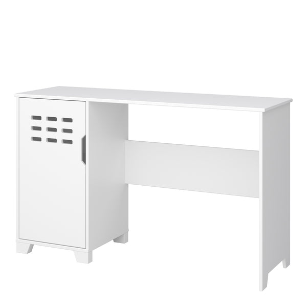 Loke Desk 1 Door in Pure White