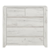 Angel 2+3 Chest of Drawers in White Craft Oak