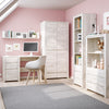 Angel 3 Drawer Desk in White Craft Oak