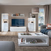 Lyon Designer coffee table in White and High Gloss