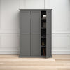 Paris Wardrobe with 3 Doors in Matt Grey