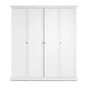 Paris Wardrobe with 4 Doors in White