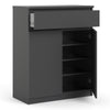 Naia Sideboard - 1 Drawer 2 Doors in Black Matt