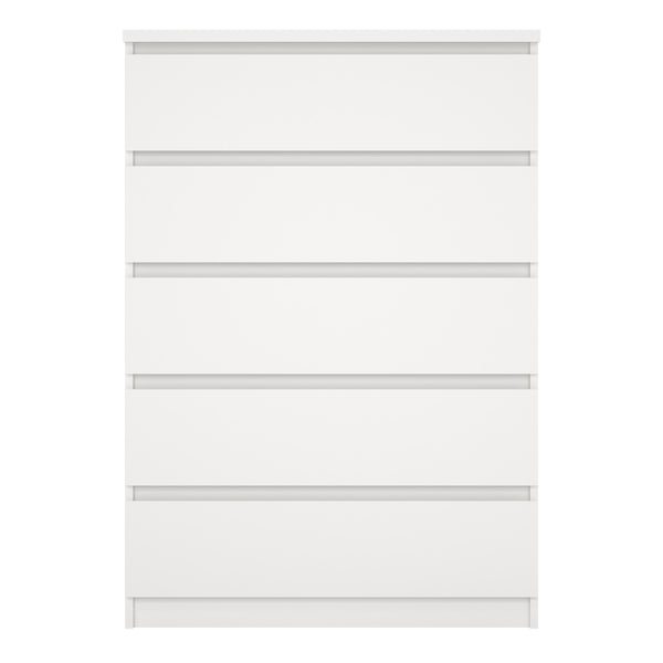 Naia Chest of 5 Drawers in White