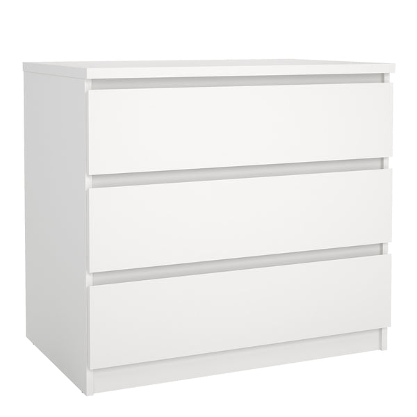 Naia Chest of 3 Drawers in White