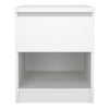 Naia Bedside 1 Drawer 1 Shelf in White