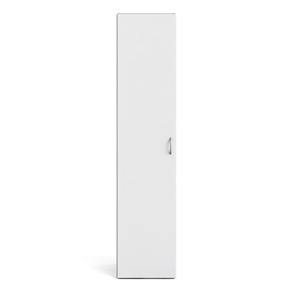 Space Wardrobe with 1 Door in White