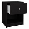 May Bedside 1 Drawer in Black