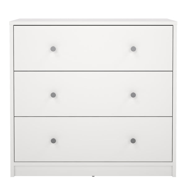 May Chest of 3 Drawers in White