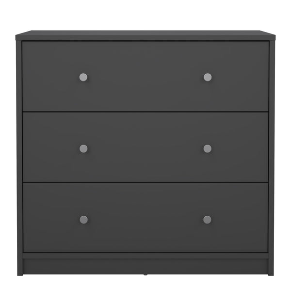 May Chest of 3 Drawers in Grey