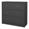 May Chest of 3 Drawers in Grey