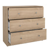 May Chest of 3 Drawers in Jackson Hickory Oak