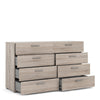 Pepe Wide Chest of 8 Drawers (4+4) in Truffle Oak