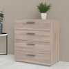 Pepe Chest of 4 Drawers in Truffle Oak