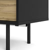 Match TV-Unit 1 Door + 1 Drawer in Black/Oak