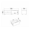 Match TV Unit 1 Drawers 2 Shelf in White High Gloss