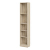 Basic Tall Narrow Bookcase (4 Shelves) in Oak