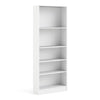 Basic Tall Wide Bookcase (4 Shelves) in White