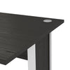 Prima Desk 120 cm in Black woodgrain with White legs