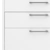 Prima Bookcase 1 Shelf With 2 Drawers + 2 File Drawers In White