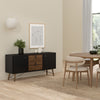 Ry Sideboard 2 doors + 2 drawers Matt Black Walnut