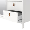 Barcelona Wardrobe with 2 doors + 1 mirror door + 2 drawers White