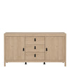 Barcelona Sideboard 2 Doors + 3 Drawers in Jackson Hickory Oak