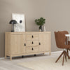 Barcelona Sideboard 2 Doors + 3 Drawers in Jackson Hickory Oak